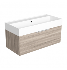 SIMAS AGILE Тумба подвесная 100x46xh40 см, для раковины AG101., 1 ящик, ручка матовый хром, цвет: LAVA. AGM101 LAVA