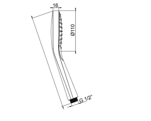 Almar Sense Ручной душ, пластик, Gun Metal. E082101.GM