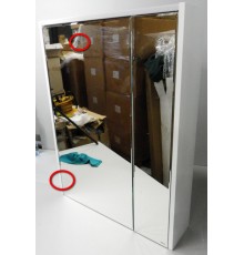 SaleRocaZRU9303007 Ronda Зеркальный шкаф 600х780х145 мм, светод. светильник, бетон/белый матовый SaleZRU9303007_1026