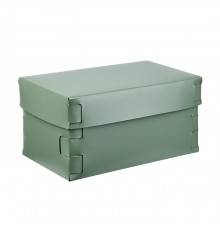 Colombo Adj Коробка Snob 25x15хH13.5см., настольная, цвет: эвкалипт/небесный. BADJ2515-6050