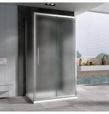 Душевой уголок Abber Schwarzer Diamant AG30130MH-S60M-S60M 130x60, профиль хром, стекло матовое