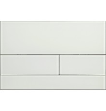 AQM4116W Панель смыва AQUAme стекло, цвет белый AQM4116W