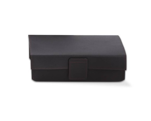 Decor Walther Nappa UTBD Универсальная коробка с крышкой, настольный, натуральная кожа, цвет: черно-коричневый. 0938690 Decor Walther Nappa UTBD Универсальная коробка с крышкой, настольный, натуральная кожа, цвет: черно-коричневый. 0938690