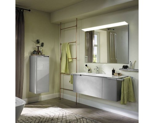 Burgbad Yso Шкаф подвесной 40x35x97 см, цвет: светло-серый глянцевый. UHHE040 L F2155