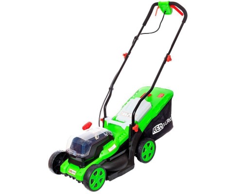 Газонокосилка аккумуляторная REDVERG RD-LM36-340/U (без акк, без з/у) + ЗУ 4А + 2 5Ач АКБ