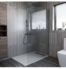 Душевая перегородка Bauedge Stil TY0020 120, профиль хром, стекло прозрачное