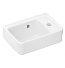 HG 60 129 450 Xanuia Q Раковина гостевая 360x250 с отверстием под смеситель и переливом, белый 60129450