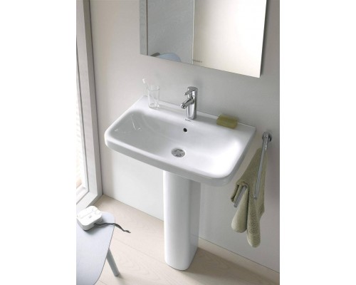 Duravit DuraStyle Раковина 60х44см., 1 отв., подвесная, с пьедесталом, с переливом, цвет: белый. 2319600000, 0858290000 Duravit DuraStyle Раковина 60х44см., 1 отв., подвесная, с пьедесталом, с переливом, цвет: белый. 2319600000, 0858290000