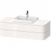 Duravit Happy D.2 Plus Тумба подвесная 130x55х40.8см, с раковиной и 2 ящиками, цвет: белый глянцевый. 2360600000, HP031KM2222, HP497202222