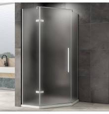 Душевой уголок Abber Ewiges Wasser AG05100M 100x100, профиль хром матовый, стекло матовое