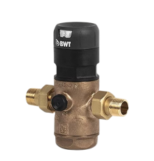 Редуктор давления BWT D1 Red, 1/2" НР-НР, с визуализацией давления, без манометра, горячая вода