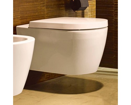 Duravit ME by Starck Унитаз подвесной Rimless без смывного края, свкл. крепление Durafix, 4,5л. с HygieneGlaze, 37x57см, Цвет: белый. 2529092000