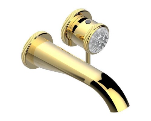 THG Hirondelles Platinum Stamped Смеситель для раковины, встраиваемый, цвет: Polished gold. G00-A00-5840/MA,  A4K-F01-6541B