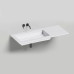 Salini MAREA 10 Раковина 75х40см, материал: S-Sense, цвет: белый. 1802110G