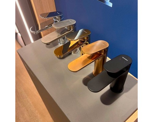 Duravit Wave Смеситель для раковины, 1 отв., с донным клапаном, цвет: черный матовый. WA1020001046