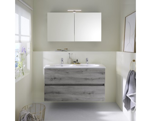 Burgbad Rocio Зеркальный шкаф 120х64см., подвесной, цвет: серый. SPUL120