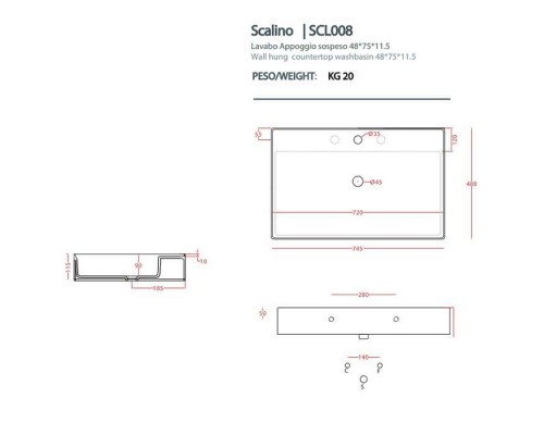 Artceram Scalino Раковина накладная 75х48см, с 1 отв., без слив перелива, цвет: белый.. SCL008 01 00 Artceram Scalino Раковина накладная 75х48см, с 1 отв., без слив перелива, цвет: белый.. SCL008 01 00