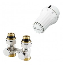 Комплект прямой радиаторных терморегуляторов Danfoss RAE, RLV-KS. 013G5141