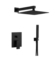 AQM8410MB Savona Набор для комплектации душа со смесителем, цвет черный матовый AQM8410MB