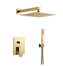 AQM8410BG Savona Набор для комплектации душа со смесителем, цвет золото шлифованное AQM8410BG
