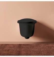 Artceram Chic Унитаз подвесной 38х53см, безободковый, с крепеж., цвет: черный матовый. CHV001 17 00