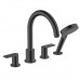 Hansgrohe Vernis Shap Смеситель на край ванны, на 4 отв, цвет: матовый черный . 71459670