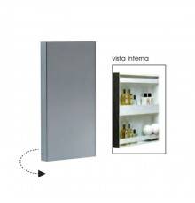 Azzurra Mirror Book Зеркальный шкаф одинарный с внутренними полочками, 32xH60 см. MB 32