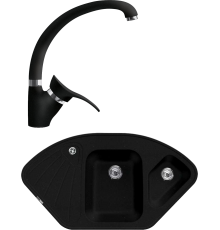 Комплект Мойка кухонная Lava A3.LAV lava + Смеситель SG01 LAV lava