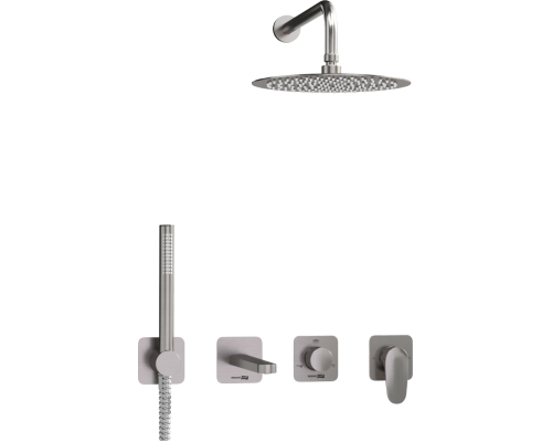 Душевой комплект Wasserkraft Spree A1451.273.274.097.121.275.100.276, С ВНУТРЕННЕЙ ЧАСТЬЮ, никель Душевой комплект Wasserkraft Spree A1451.273.274.097.121.275.100.276, С ВНУТРЕННЕЙ ЧАСТЬЮ, никель