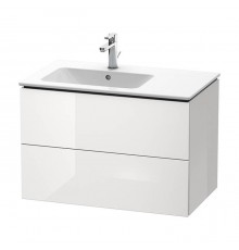 Duravit L-cube Тумба с раковиной, 82х48х55см., подвесная, с 1 отв., с 2 выдвижными ящика, цвет: белый глянец. 2345830000,  LC629102222
