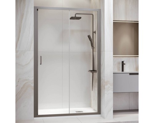 Душевая дверь в нишу RGW Passage PA-14 Gr 130 см, профиль серый, стекло прозрачное