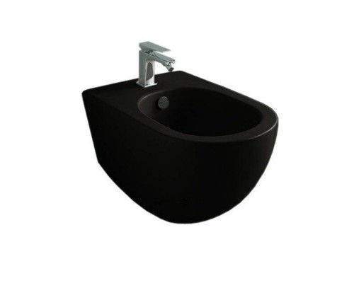 Artceram File 2.0 Биде подвесное 37х52 см, 1 отверстие, saniglaze, цвет: черный матовый. FLB003 17 00