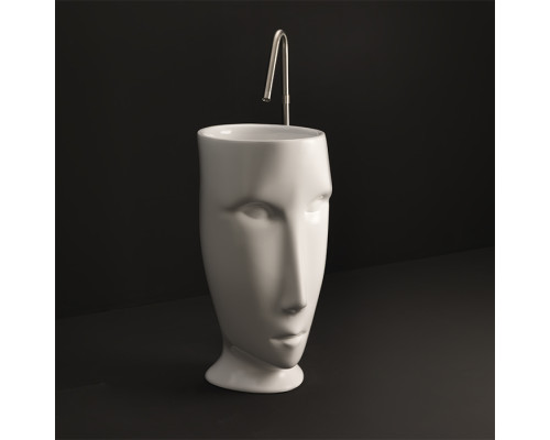 Kerasan Artwork Moloco Раковина 45х51х94.5 см, без отв., напольная, слив в пол, цвет: белый. 474001,  756830