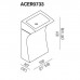 Agape Lito Раковина 55х40х93 см, без отв., мрамор Carrara, цвет: белый. ACER0733 *0