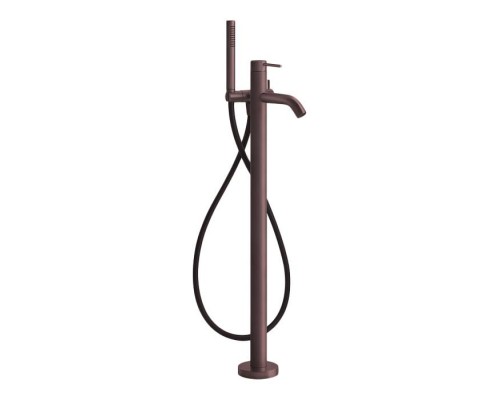 Gessi 316 Смеситель для ванны, напольный, с душевой лейкой (внешние части), цвет: brushed copper pvd. 54028#708 Gessi 316 Смеситель для ванны, напольный, с душевой лейкой (внешние части), цвет: brushed copper pvd. 54028#708