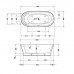 Duravit Cape Cod Ванна 185.5х88.5см, отдельностоящая с бесшовной панелью с одним наклоном для спины, цвет: белый . 700330000000000