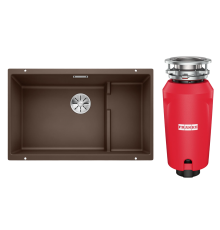 Комплект Мойка Blanco Subline 700-U Level кофе + Измельчитель Franke