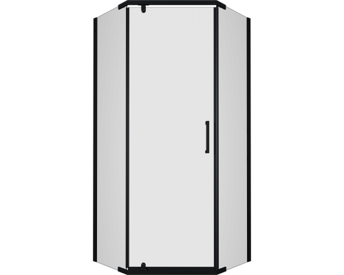 Душевой уголок DIWO Казань 100х100, профиль черный матовый