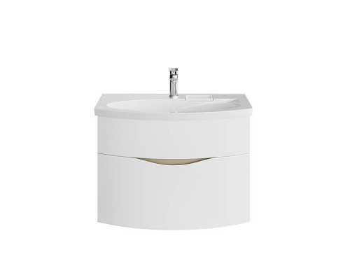 Kerama Marazzi Riva Тумба подвесная 80см, с раковиной, цвет: белый матовый. RV.wb.80,  RV.80\WHT.M