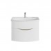 Kerama Marazzi Riva Тумба подвесная 80см, с раковиной, цвет: белый матовый. RV.wb.80,  RV.80\WHT.M