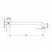 Hansgrohe Portec S Держатель верхнего душа, цвет: шлифованная бронза. 27413140