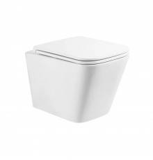 Унитаз подвесной BelBagno Ardente-Tor BB520CH-TOR/SC безободковый, с микролифтом, смыв торнадо, белый глянцевый