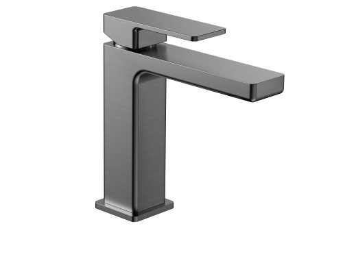 AQM6810GM Savona Смеситель для раковины 125мм, гладкий, подводка ½ металл AQM6810GM