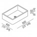 Agape Carrara Раковина 60x40x16 см, без отв., мрамор Carrara, цвет: белый. ACER0730PMC *0