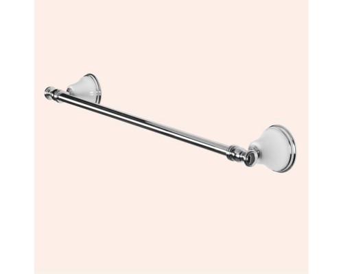 TW Harmony 011, полотенцедержатель 58см, подвесной, цвет: белый/хром. TWHA011bi/cr