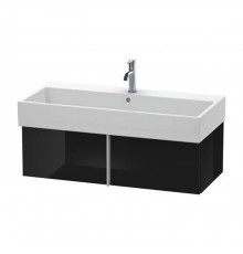 Duravit VA Тумба подвесная, 98.4x43.1х29.8см., с раковиной, 1 выдв.ящик, цвет: черный глянцевый. 2350100000,  VA612804040