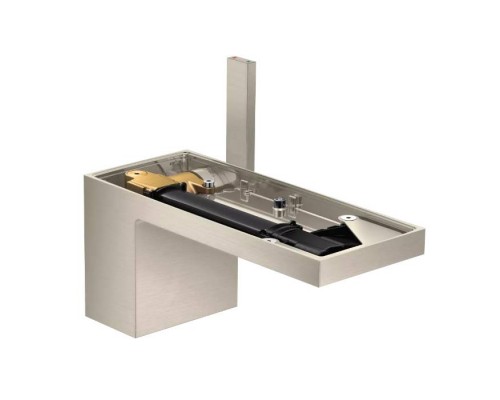 Axor MyEdition Смеситель для раковины, 1 отв., с донным клапаном Push-Open, без панели, цвет: шлифованный никель. 47012820 Axor MyEdition Смеситель для раковины, 1 отв., с донным клапаном Push-Open, без панели, цвет: шлифованный никель. 47012820
