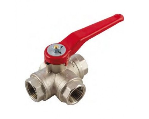 Кран 3-ходовой шаровой тип L 3/4 ВР сер. 3996L. 2950031