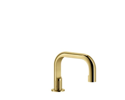 Gessi Inciso Излив для ванный, отдельностоящий, H: 14.5см. цвет: золото. 58091#246