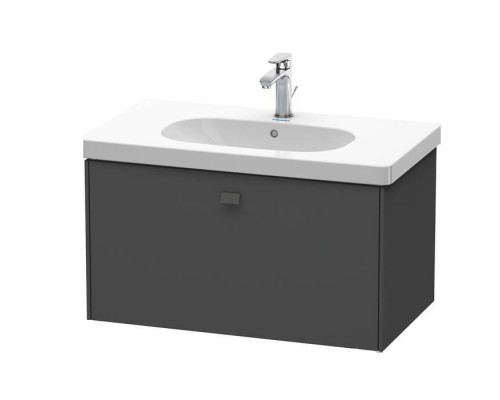 Duravit Brioso Тумба подвесная 82х46.9х45.2см, с раковиной, с 1 выдвижным ящиком, цвет: графит матовый. 03428500002, BR404604949 Duravit Brioso Тумба подвесная 82х46.9х45.2см, с раковиной, с 1 выдвижным ящиком, цвет: графит матовый. 03428500002, BR404604949